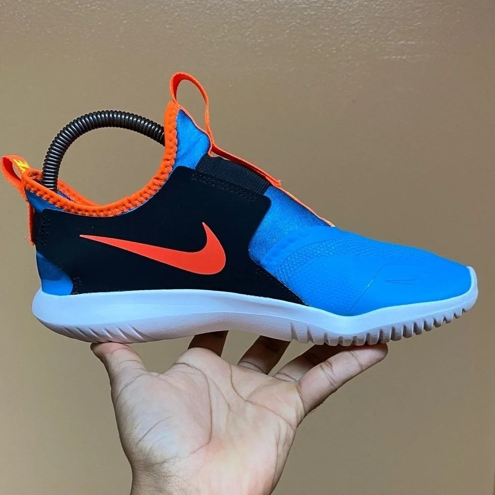 Nike Flex Runner “Blue Black Yellow Infrared” Women’s Running Sneakers” Size 7.5